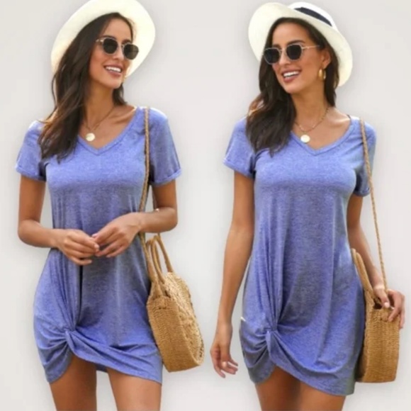 Dresses & Skirts - COPY - Twist Front T-Shirt Dress
